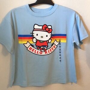 Hello Kitty Light Blue Cropped T-shirt